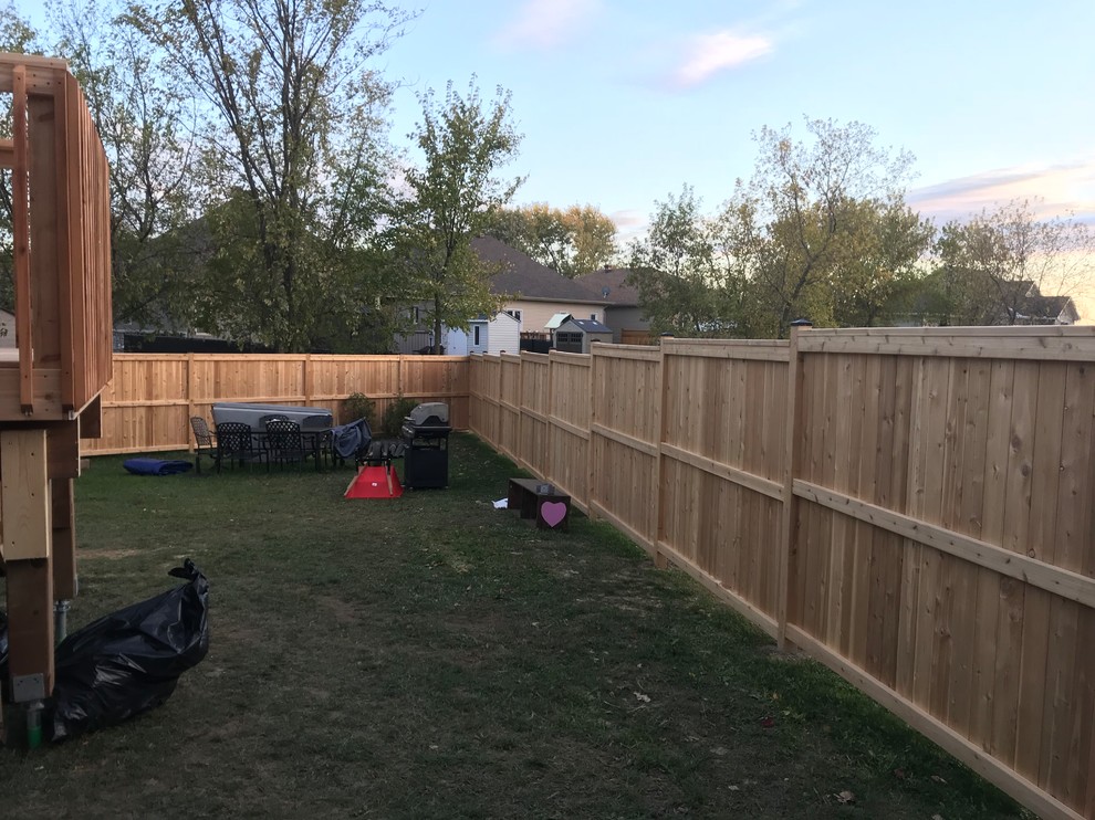 Cedar deck and fence project