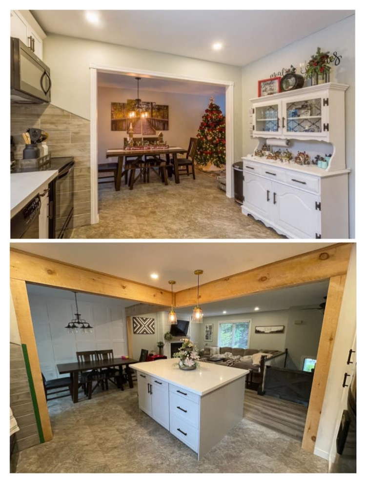 Mountain style home design photo in Toronto