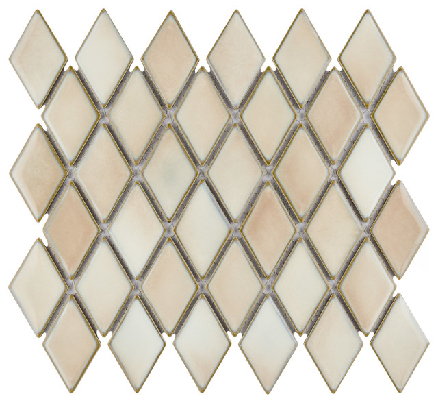 Hudson Kite Porcelain Floor and Wall Mosaic Tile Sample Traditional