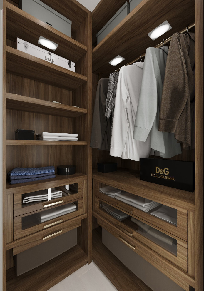 Интерьер гардеробной комнаты