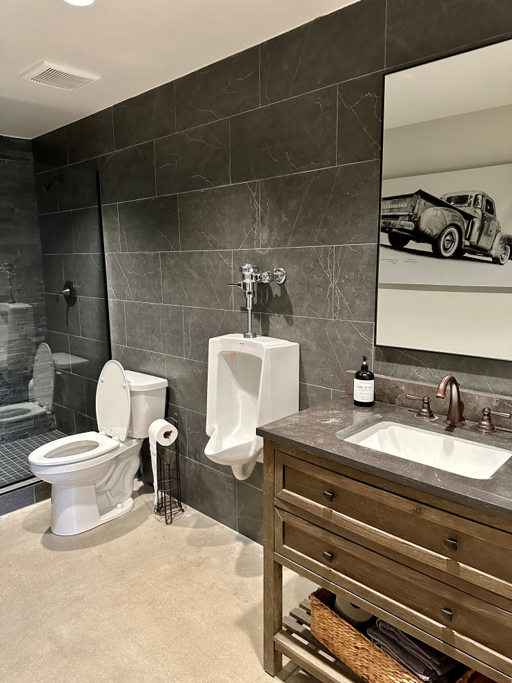 Свежая идея для дизайна: ванная комната в стиле рустика - отличное фото интерьера