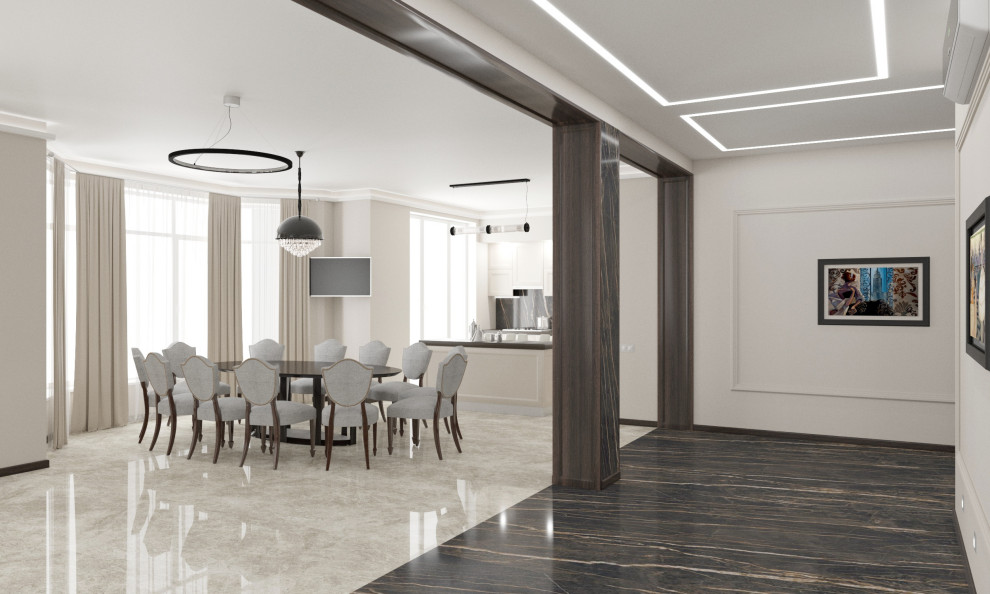 Концептуальный проект интерьеров коттеджа 480 кв. метров