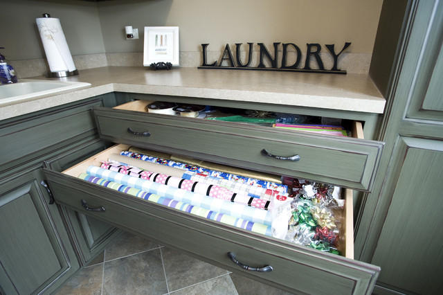 Custom Residence in the Reserve of St. Charles traditional-laundry-room