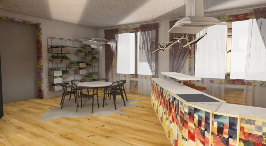 Холл на первом этаже_Модерн