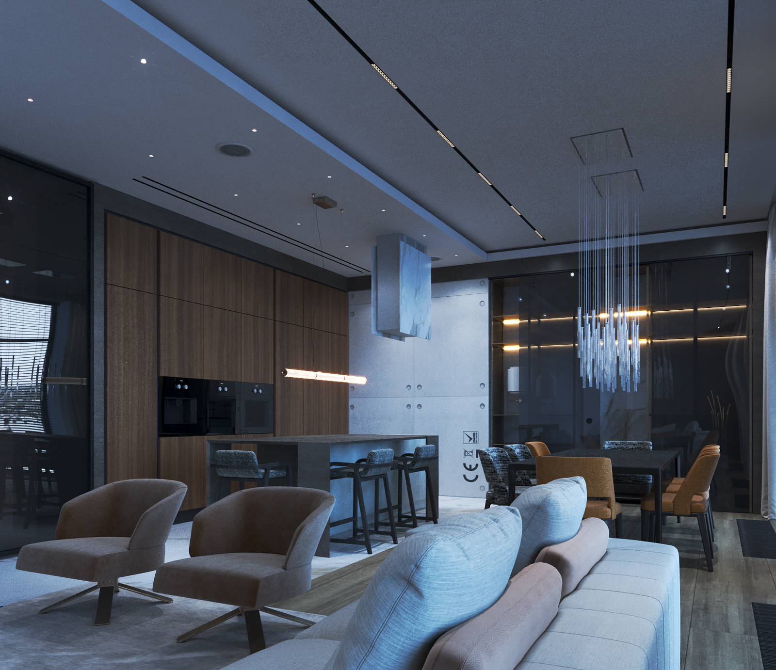 New design project apartment in Vladivostok, residential complex Aquamarine