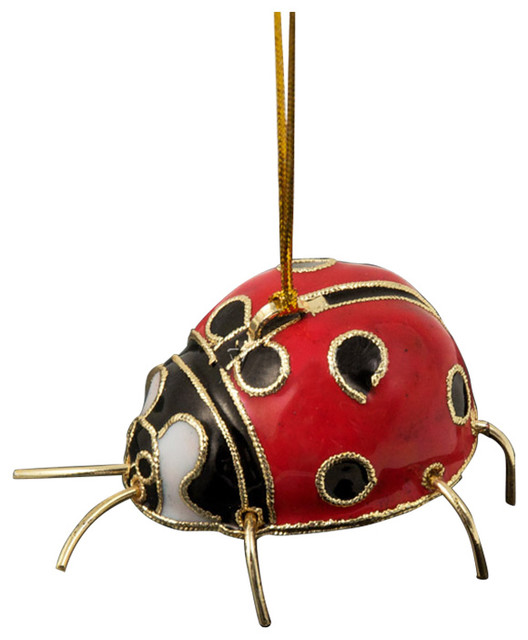 Cloisonne Ladybug Ornament - Traditional - Christmas Ornaments - By Cloisonne Ladybug Ornament - Cloisonne Ladybug Ornament - Traditional - Christmas Ornaments - By