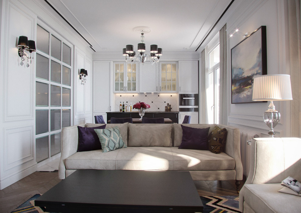 3х уровневая квартира в стиле современная классика