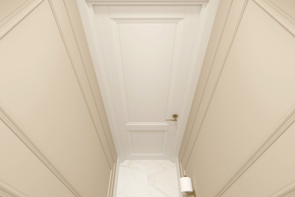 Двухкомнатная квартира 56 кв. м. в стиле неоклассика, в доме серии П-44Т