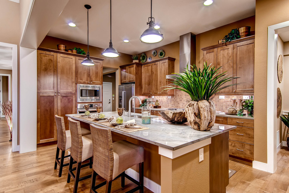 This is an example of a traditional kitchen in Denver.