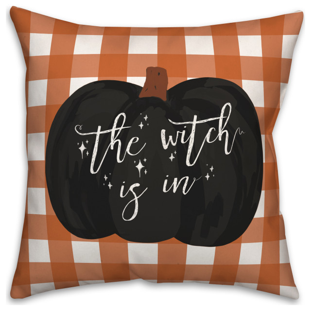 The Witch is, 18x18 Spun Poly Pillow
