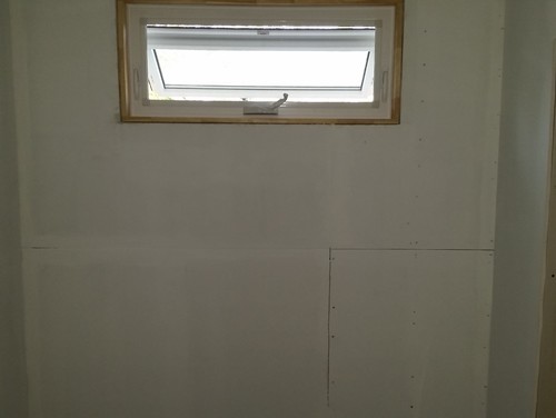 Waterproofing shower  window 