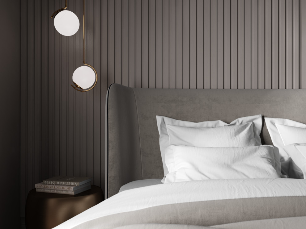 Спальня в проекте квартиры для Алексея и Анастасии