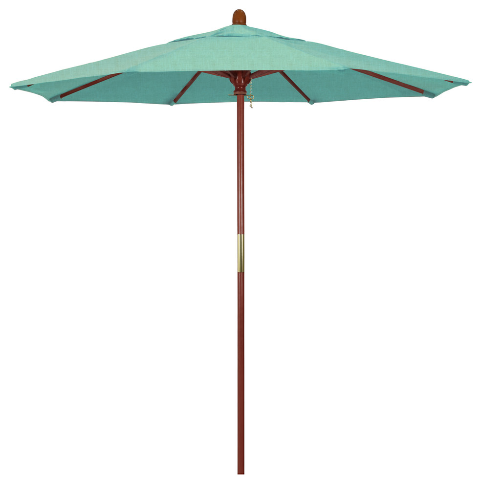 7.5' Wood Umbrella, Spectrum Mist