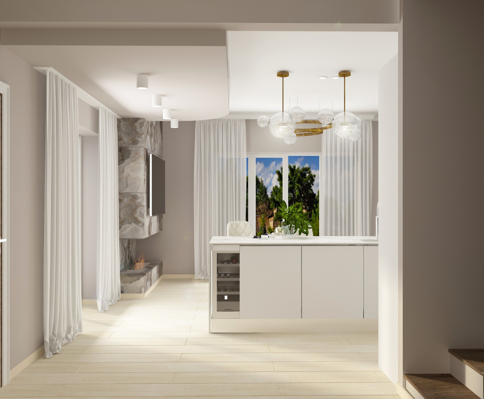 Загородный домик в Испании с террасой (кухня - гостиная)