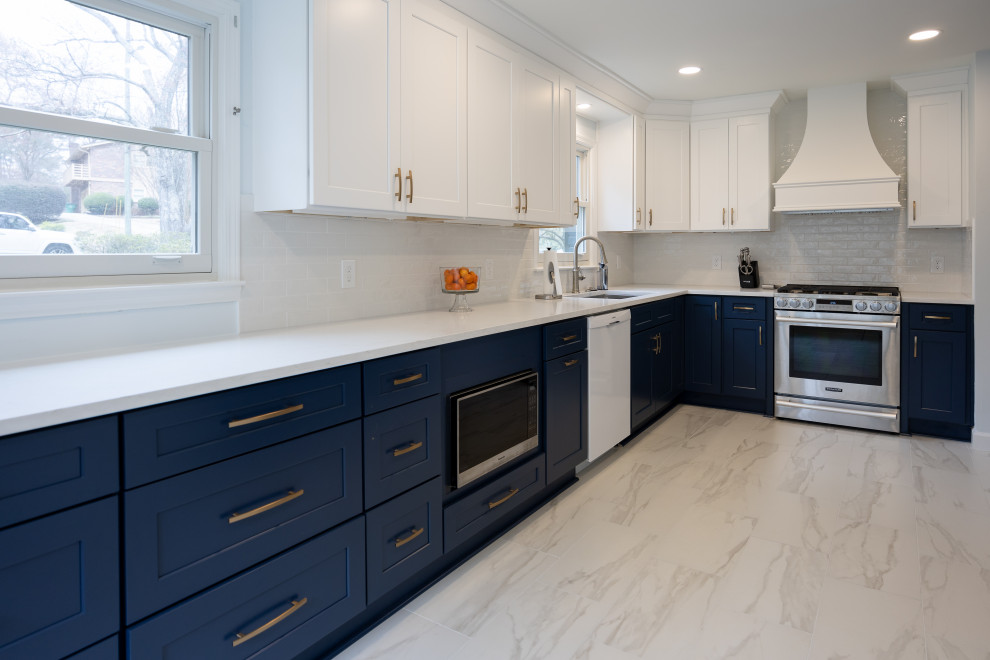 Marietta Kitchen Blue Cabinets