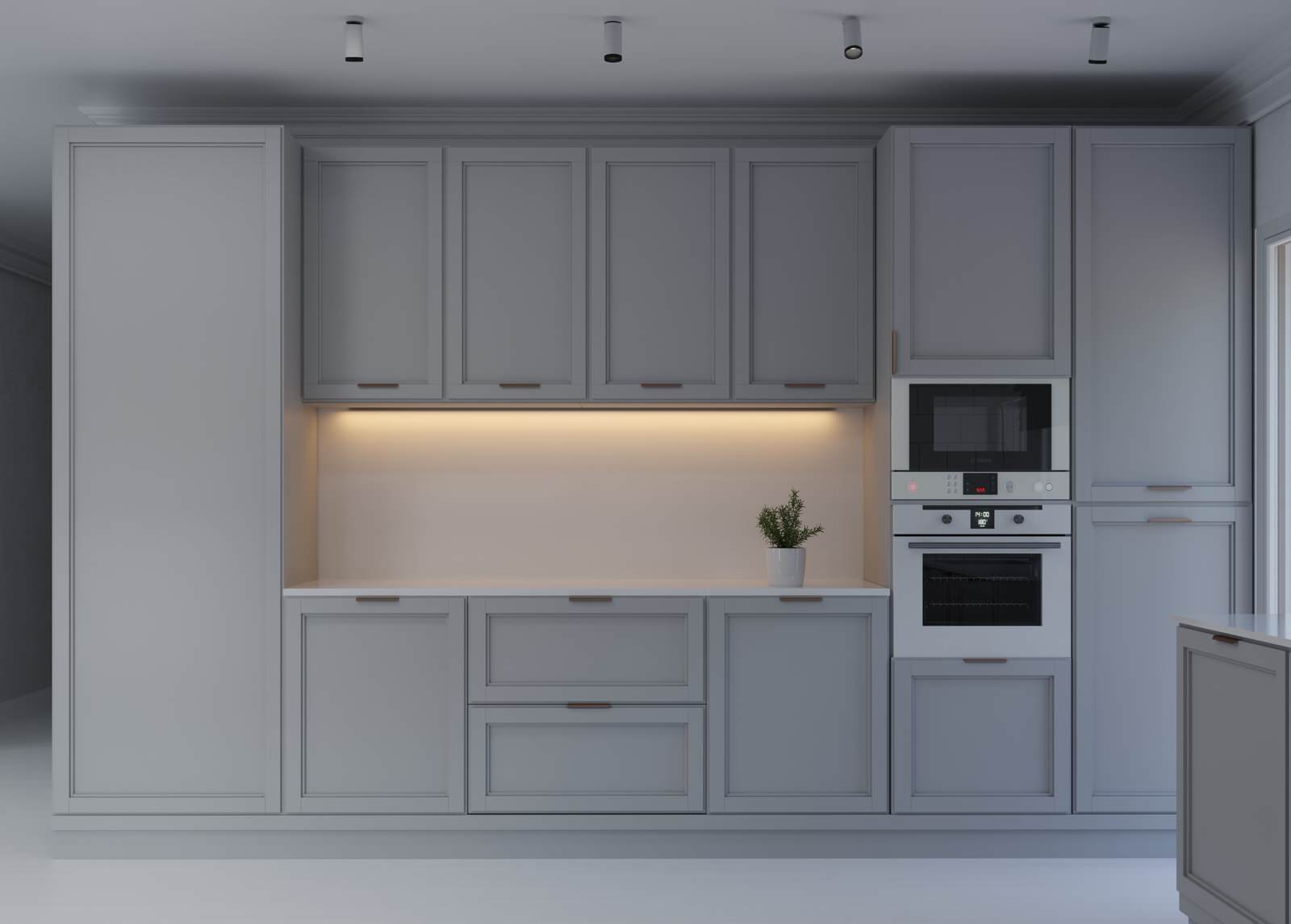 Большая кухня-гостиная в загородном доме