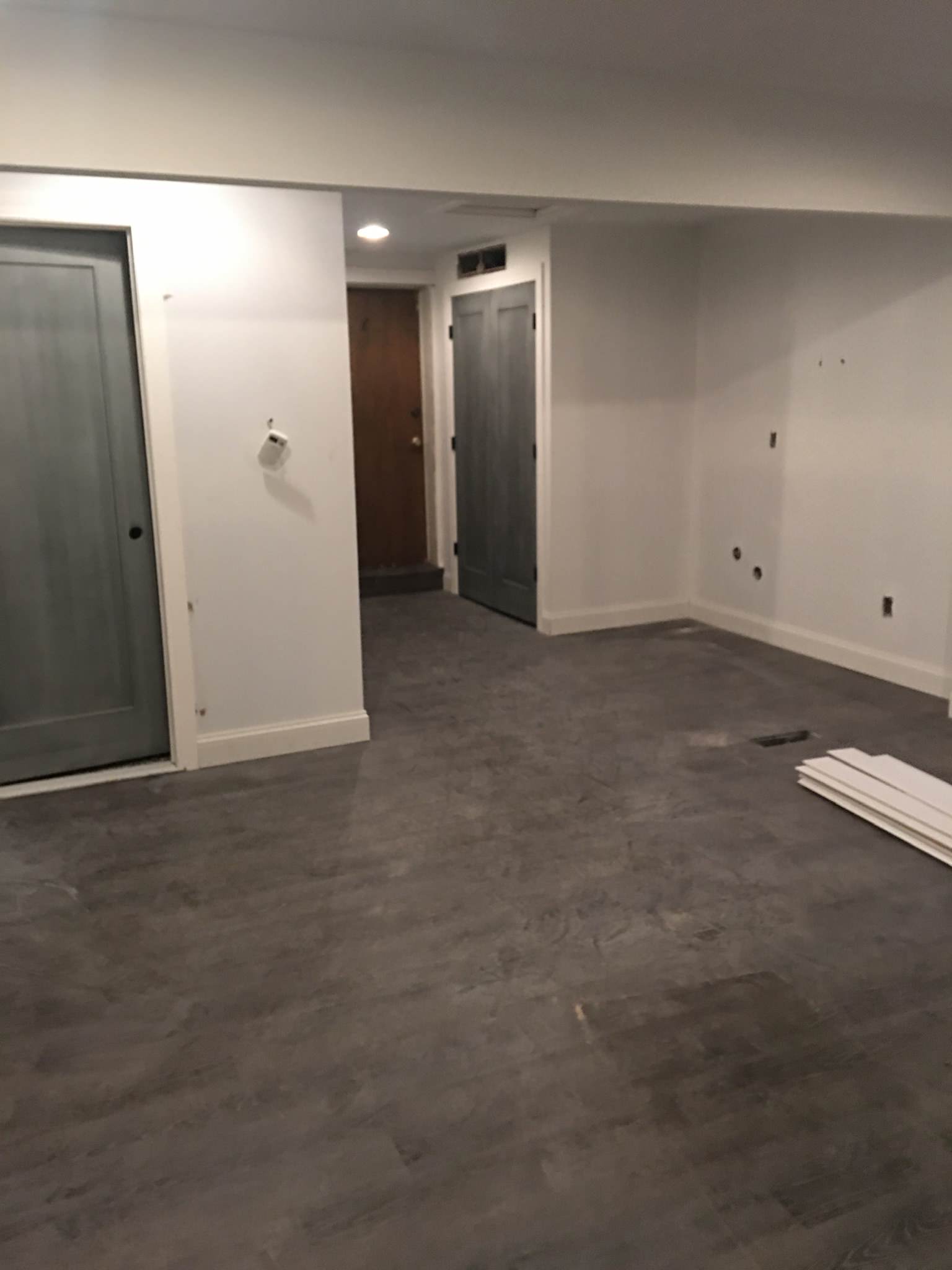 Custom bathroom and back room office/workout/pet room