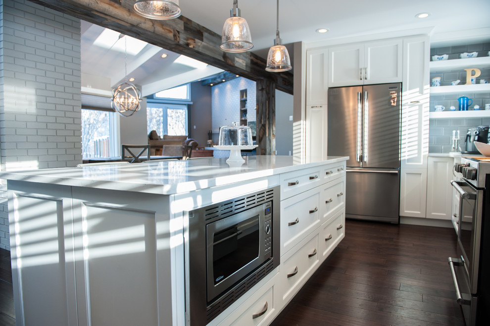 Mountain style kitchen photo in Edmonton