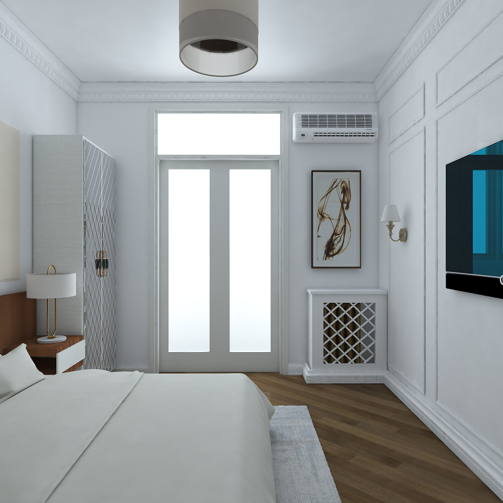 Дизайн квартиры г. Москва. Спальная