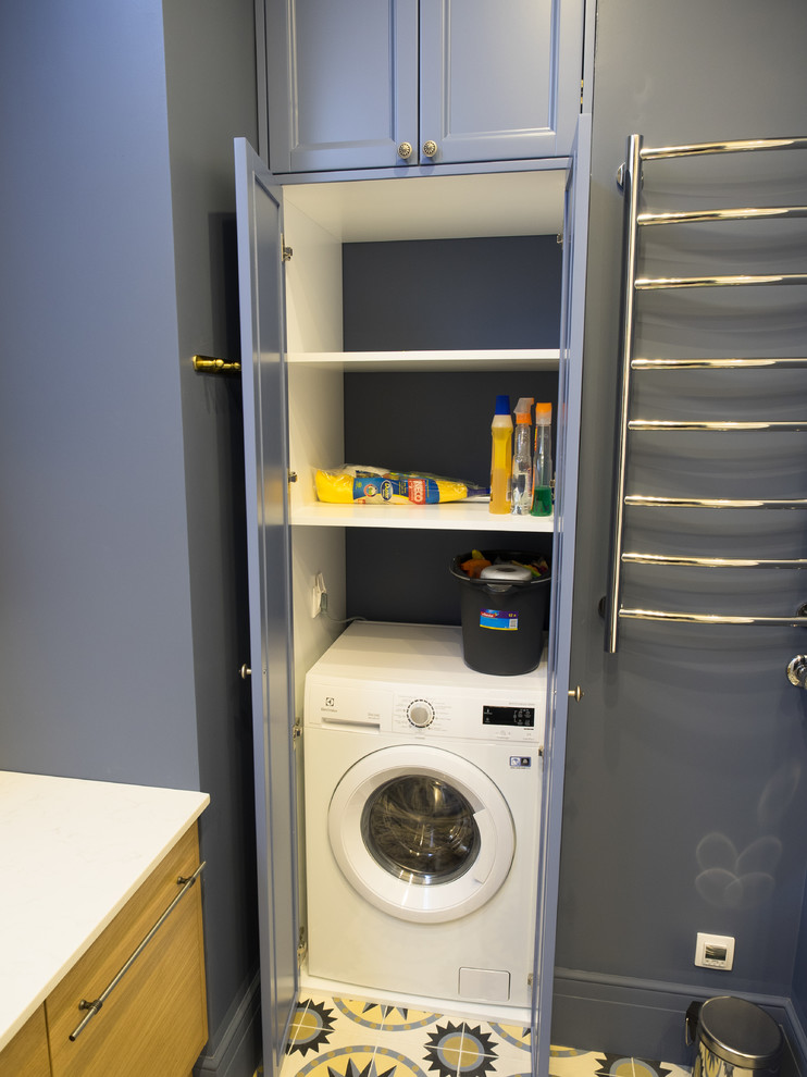 Ванная комната в морских красках в квартиру на Долгоруковской ул.