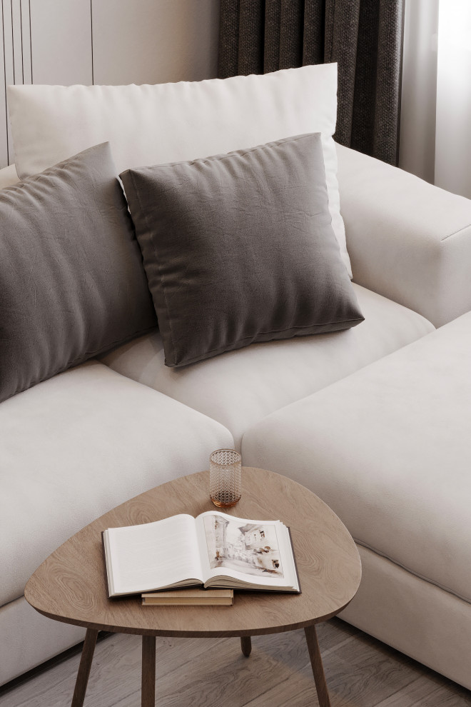 Дизайн гостиной в ЖК Арсенал г. Пермь