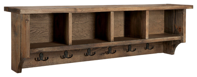 Modesto 48 Reclaimed Wood Entryway Wall Coat Hooks With Storage Modesto 48 Reclaimed Wood Entryway Wall Coat Hooks With Storage Cubbies Natura
