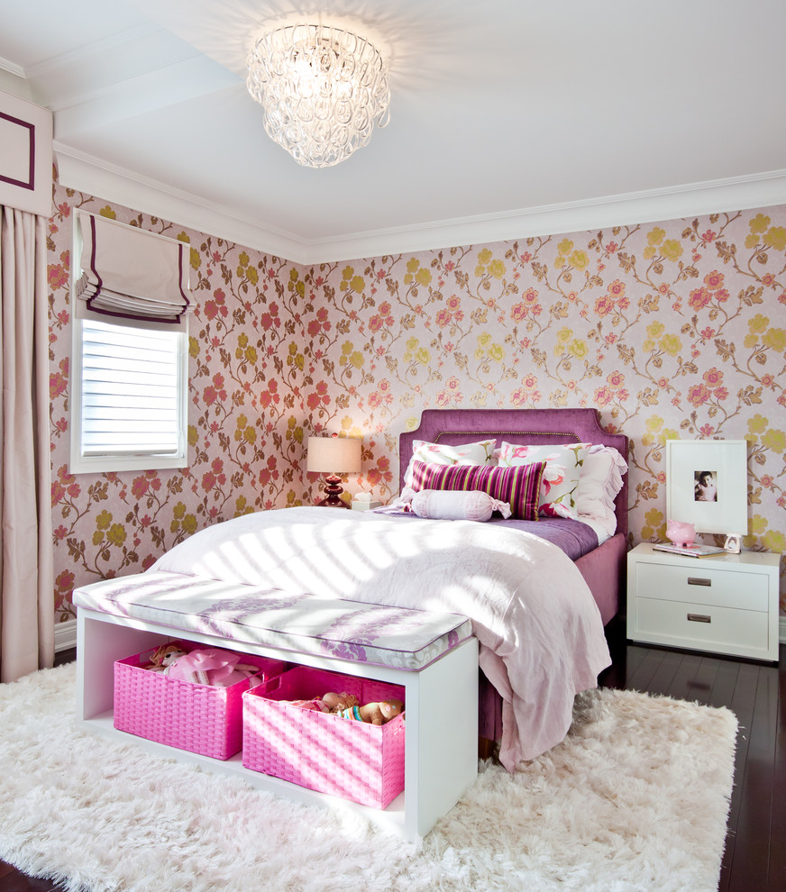 This is an example of a contemporary kids' room for girls in Toronto.