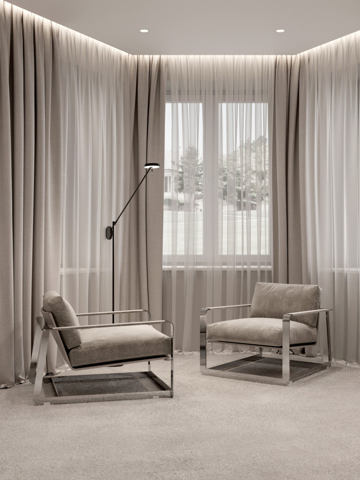 Хозяйская спальня с гардеробной, 25 кв.м