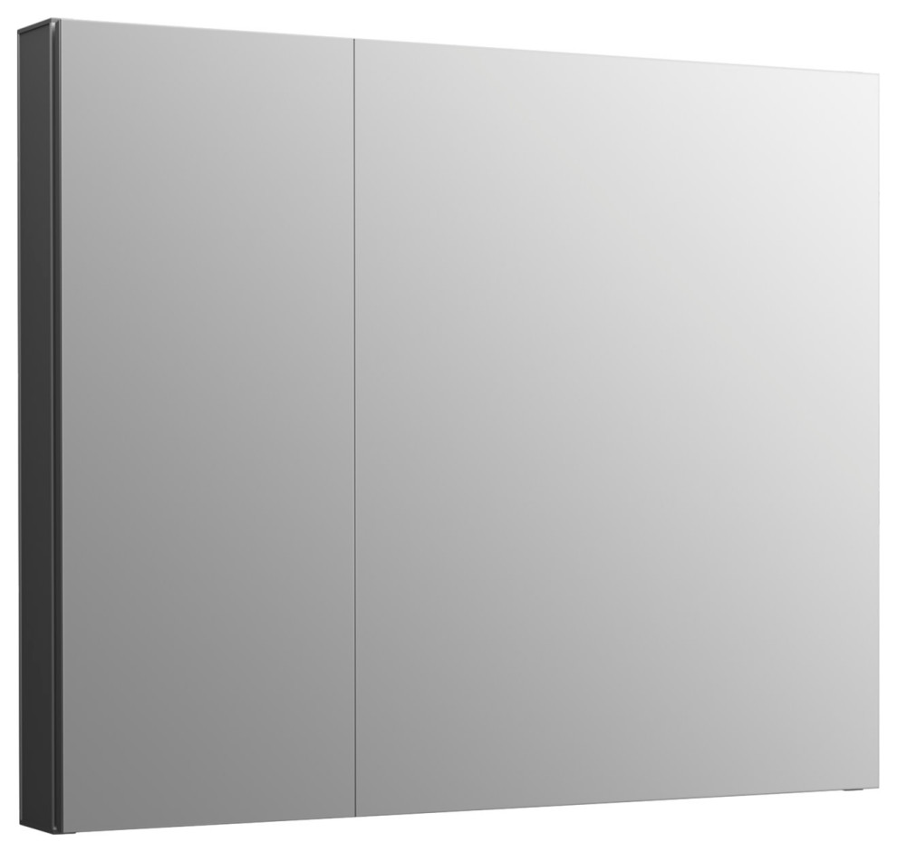 Kohler Maxstow 30"W x 24"H Medicine Dark Anodized Aluminum