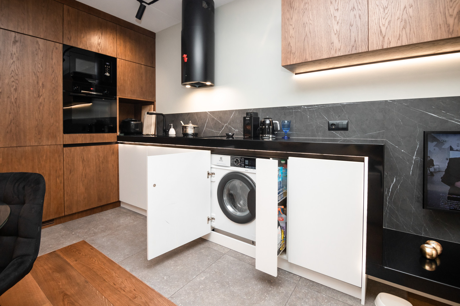 Кухня-гостиная в стиле минимализм