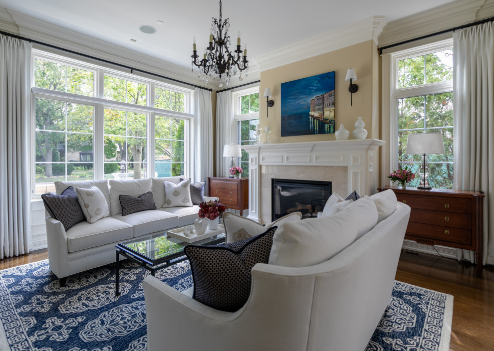 Lincolnwood Home Transitional Living Room Chicago by Wendy
