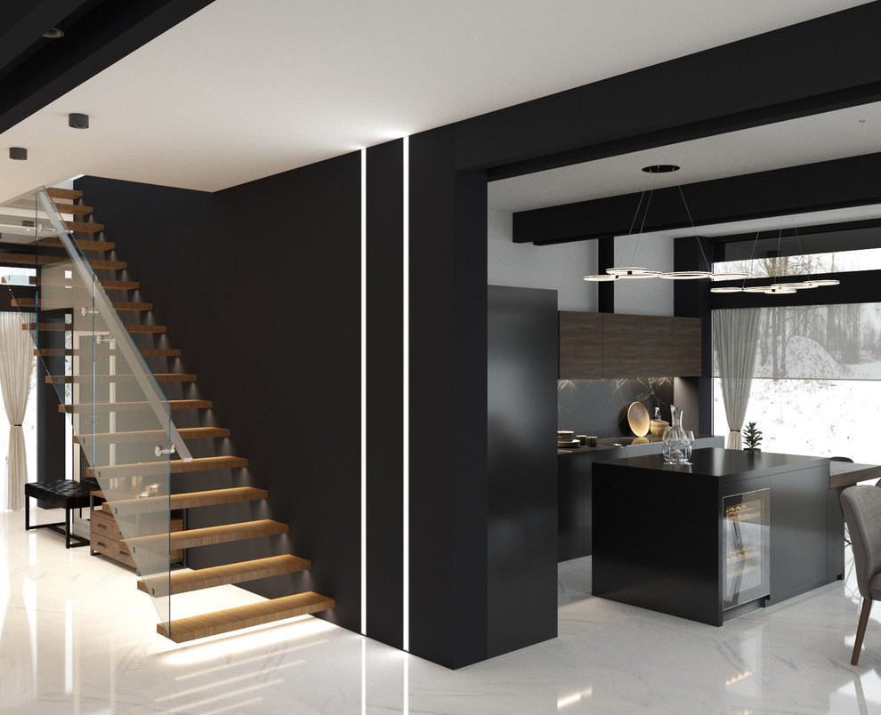 Проект первого этажа дома в г. Выборг, 100кв.м.