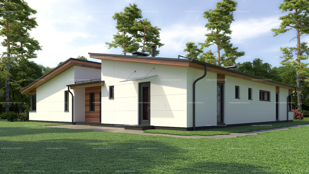 Проект экономичного одноэтажного дома АБ-180
