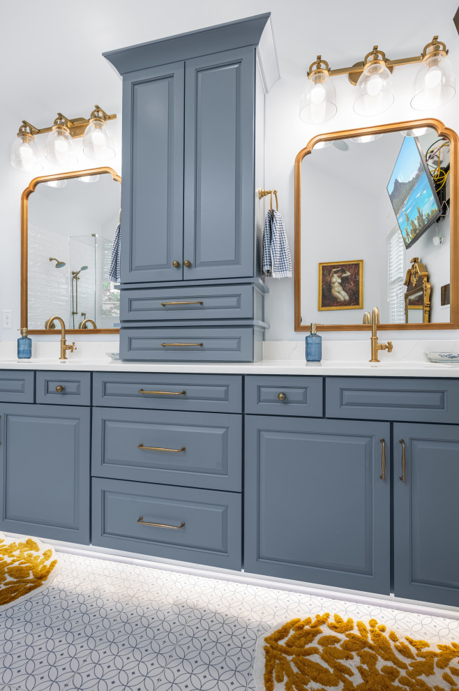 Blue Cary Bathroom