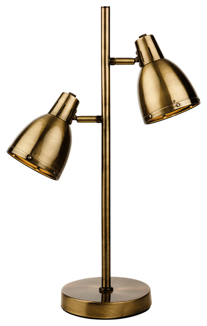 Vogue Contemporary Table Lamp, Antique Brass