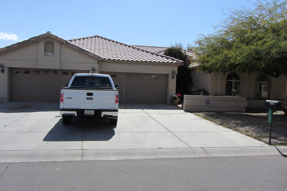 Transitional garage photo in Phoenix