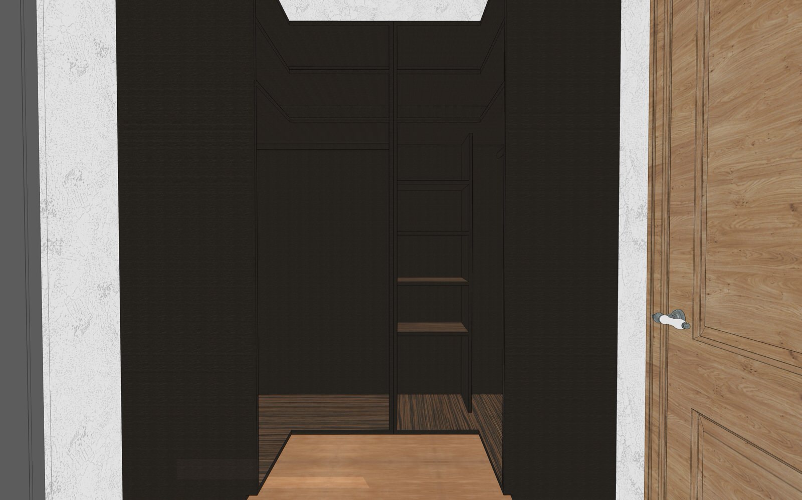 3D визуализация первого этажа дома