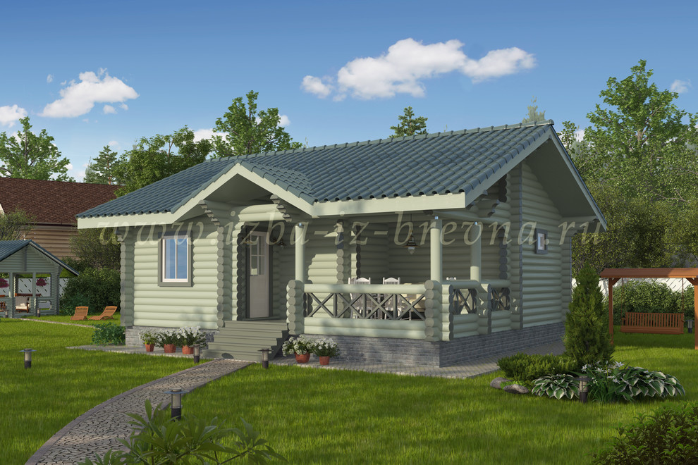 Проекты бань из оцилиндрованного бревна