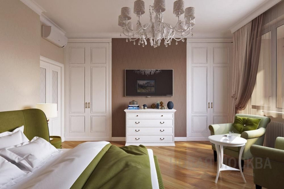 Дизайн-проект трехкомнтатной квартиры 133 кв.м в ЖК «Ломоносовский»