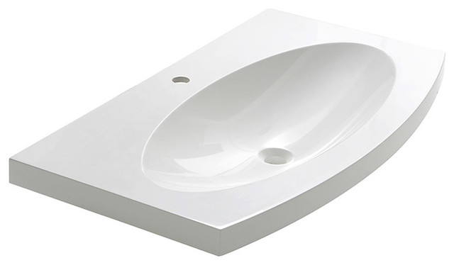 Energia 36 Integrated Sink Countertop White