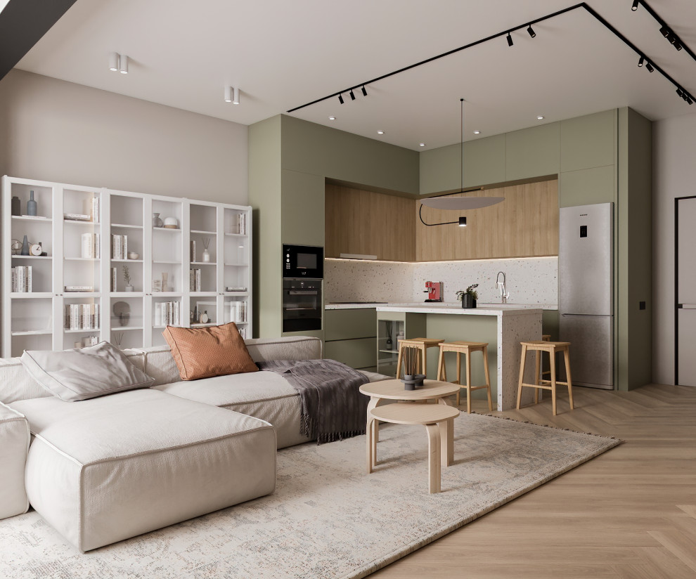 Дизайн интерьера квартиры общей площадью 121 м²