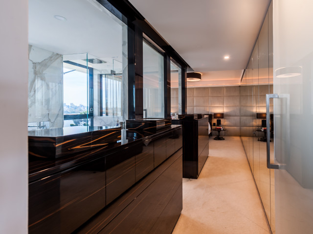 Darling Point Penthouse Renovation contemporary-bedroom