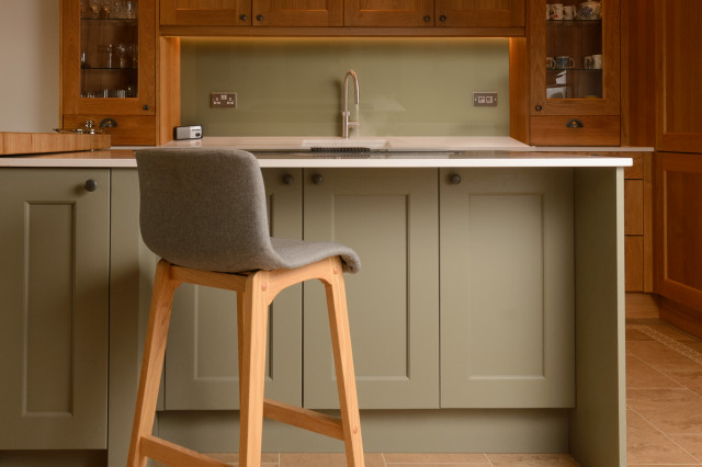 Under Island storage traditional-kitchen