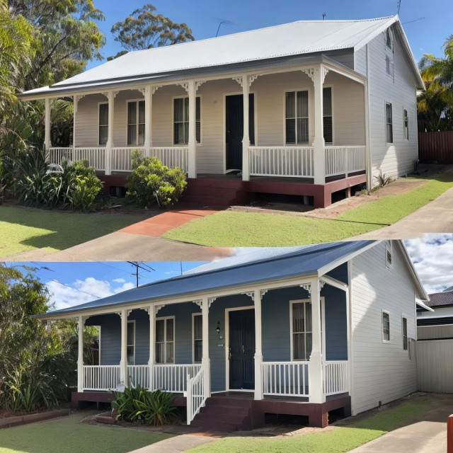 House Painting Within The Budget country-exterior
