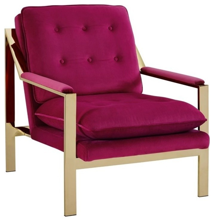 Picket House Furnishings Tribeca Accent Chair in Cranberry ...