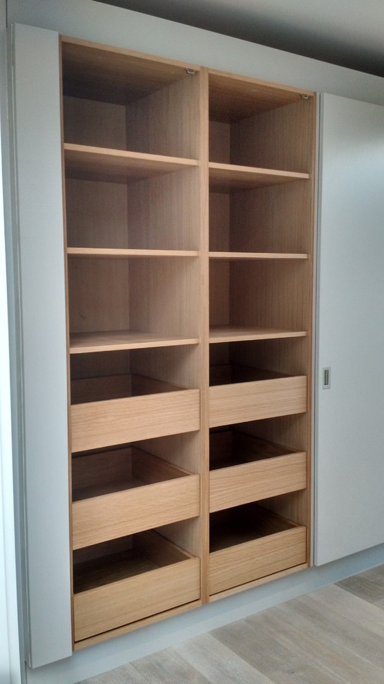 Inspiration for a contemporary storage and wardrobe in Wiltshire.