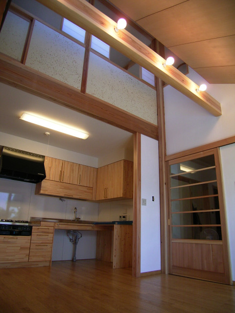 土間ワークスペースのある蔵の家 japones-cocina
