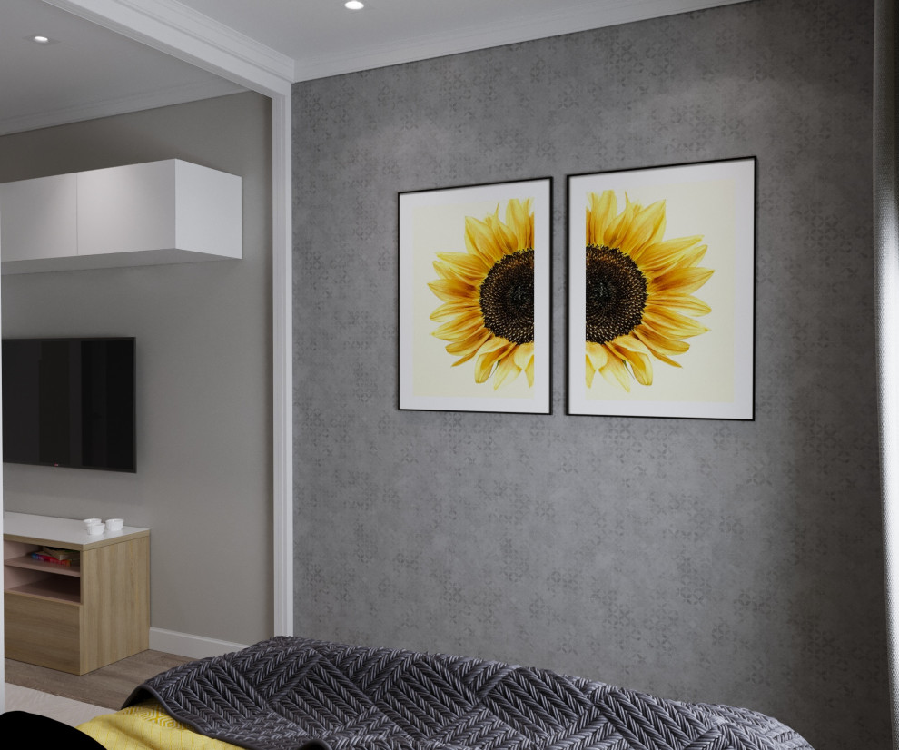 Солнечная квартира для молодой девушки