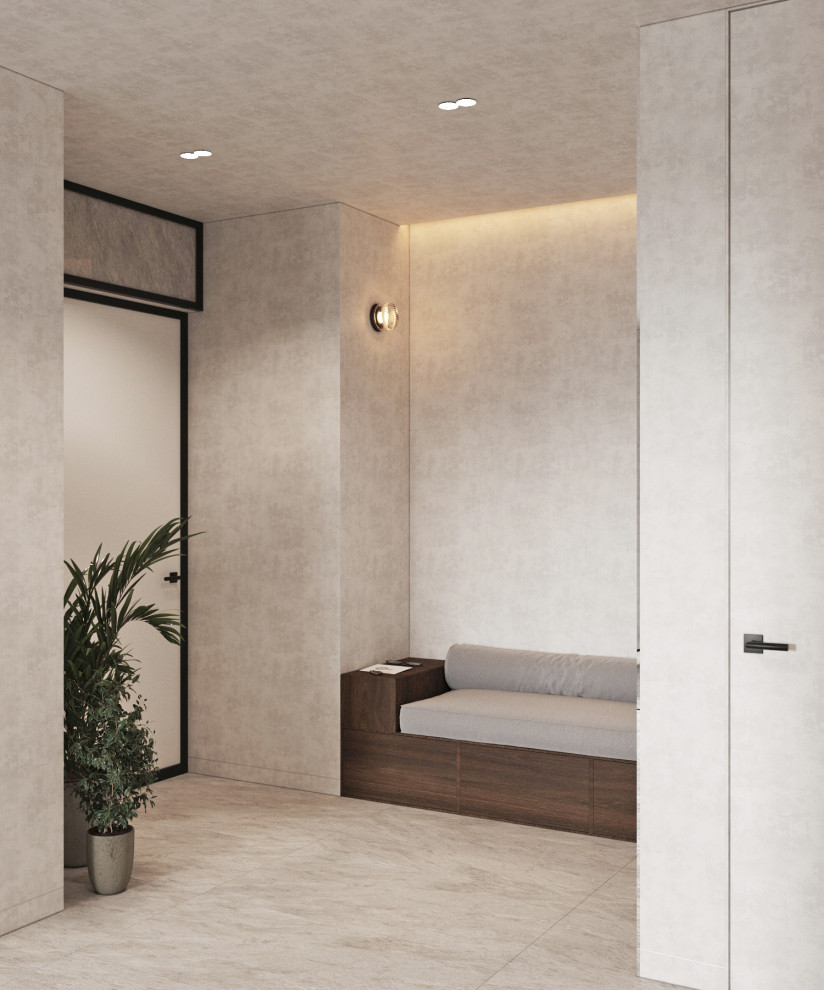 Брутальная квартира для семьи с ребенком