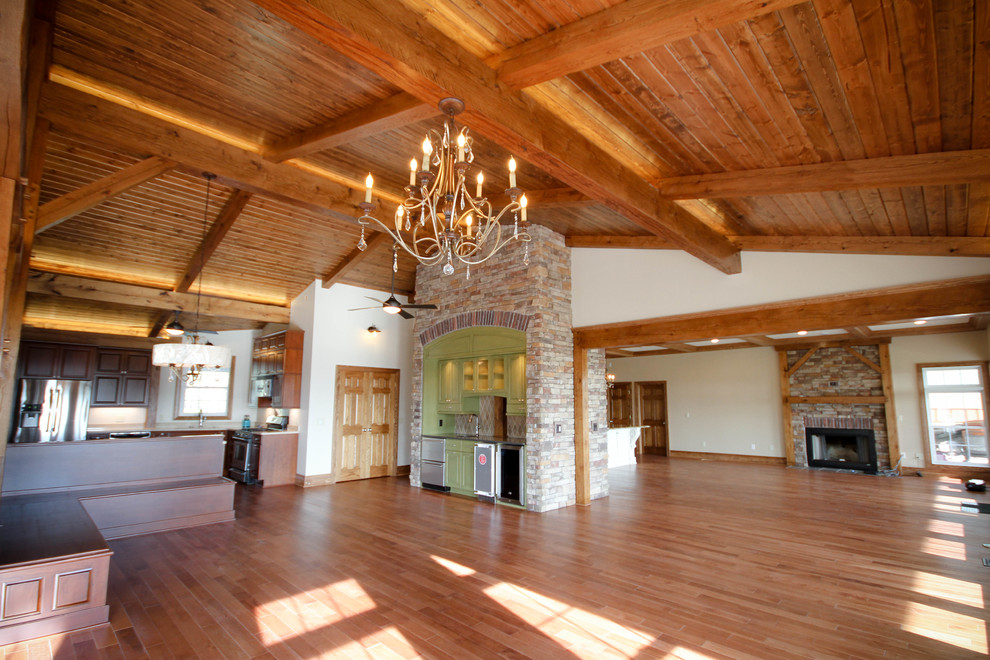 Timber Frame House Addition on Ridge Road
